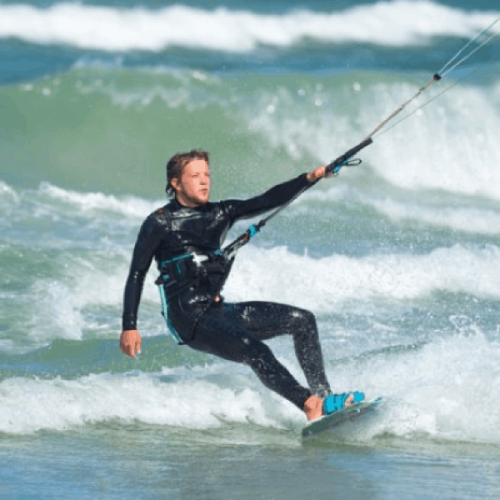 Image of Kitesurfer for Kitesurfing Kiteboarding Lessons School Tuition West Sussex Wittering Bracklesham Close to London